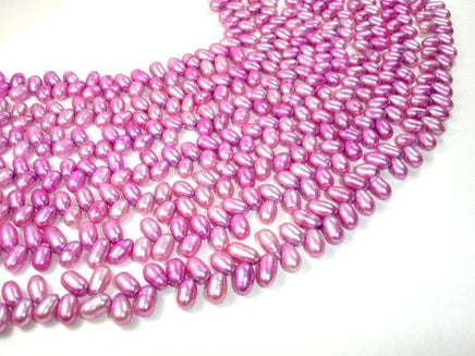 Fresh Water Pearl Beads, Purple, Top drilled, Dancing-RainbowBeads