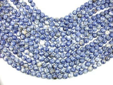 Blue Spot Jasper Beads, Round, 10mm-RainbowBeads