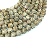 Fossil Jasper Beads, Round, 10mm-RainbowBeads