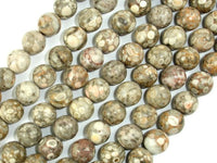 Fossil Jasper Beads, Round, 10mm-RainbowBeads