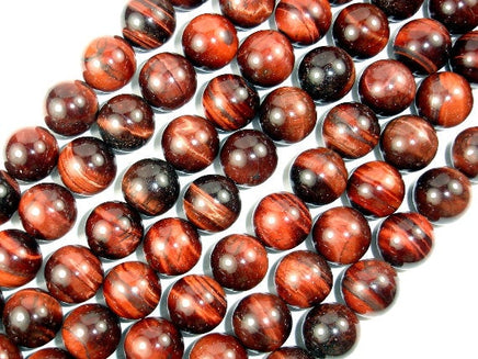 Red Tiger Eye Beads, Round, 12mm-RainbowBeads