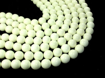 Lemon Chrysoprase Beads, Round, 14mm-RainbowBeads