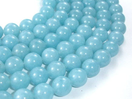 Blue Sponge Quartz Beads, Round, 12mm-RainbowBeads