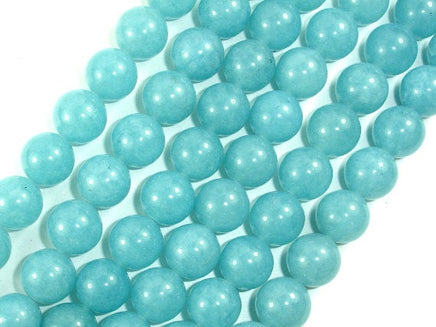 Blue Sponge Quartz Beads, Round, 12mm-RainbowBeads