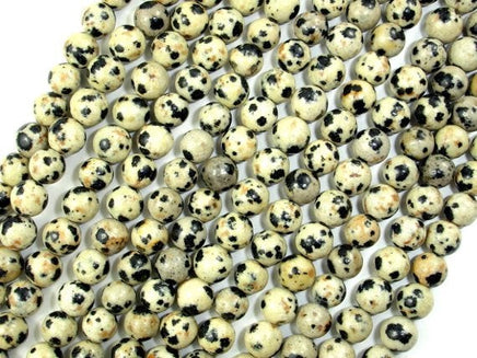 Dalmation Jasper Beads, Round, 6mm-RainbowBeads