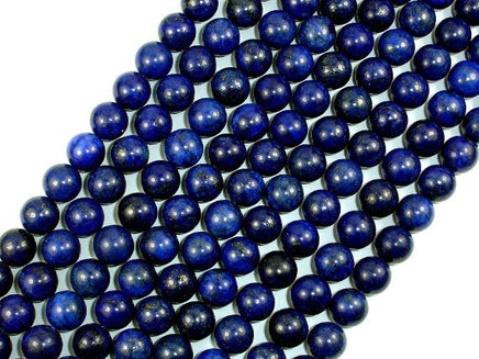 Lapis Lazuli, Round beads, 10mm-RainbowBeads
