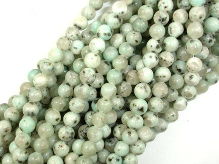 Sesame Jasper Beads, Kiwi Jasper, Round, 6mm-RainbowBeads