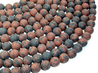 Matte Mahogany Obsidian Beads, Round, 10mm-RainbowBeads