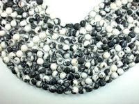 Matte Zebra Jasper Beads, Round, 10mm-RainbowBeads
