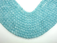 Blue Sponge Quartz Beads, Faceted Round, 8mm-RainbowBeads