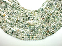 Tree Agate Beads, Round, 6mm-RainbowBeads