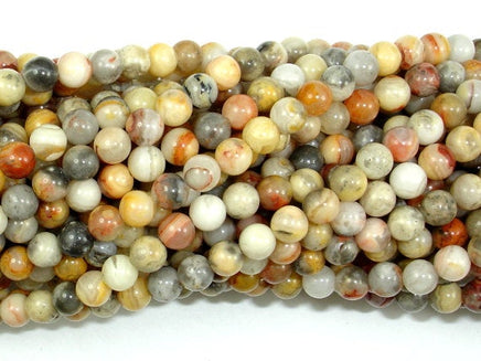 Crazy Lace Agate Beads, Round, 4mm-RainbowBeads