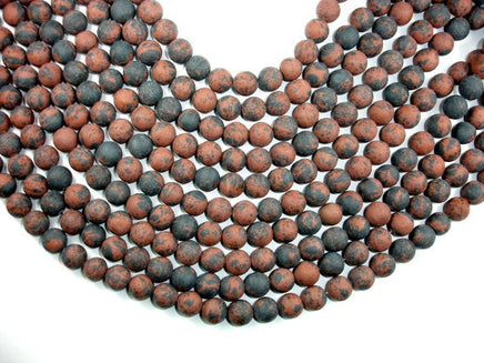 Matte Mahogany Obsidian Beads, Round, 10mm-RainbowBeads
