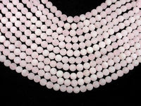 Matte Rose Quartz Beads, Round, 10mm-RainbowBeads