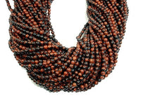 Mahogany Obsidian Beads, Round, 4mm-RainbowBeads