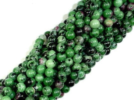 Ruby Zoisite Beads, 6mm Round Beads-RainbowBeads