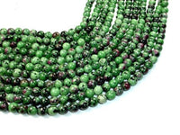 Ruby Zoisite Beads, 8mm Round Beads-RainbowBeads