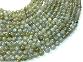 Labradorite Beads, Round, 8mm-RainbowBeads