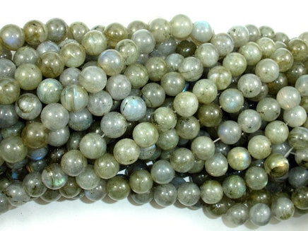 Labradorite Beads, Round, 8mm-RainbowBeads
