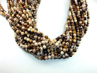 Brown Zebra Jasper Beads, Round, 6mm-RainbowBeads