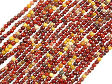 Mookaite Beads, Round, 2mm-RainbowBeads