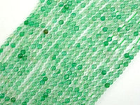 Agate Beads, Round, Green, 2mm-RainbowBeads