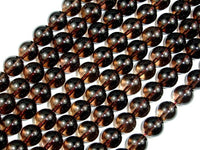 Smoky Quartz Beads, Round, 10mm-RainbowBeads