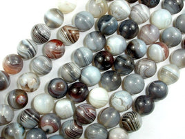 Botswana Agate Beads, 10mm Round Beads-RainbowBeads