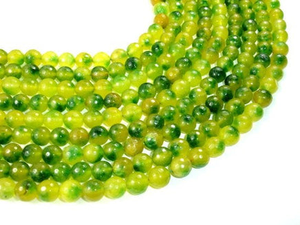 Agate Beads, 10mm Faceted Round Beads-RainbowBeads