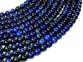 Lapis Lazuli Beads, Round, 8mm-RainbowBeads