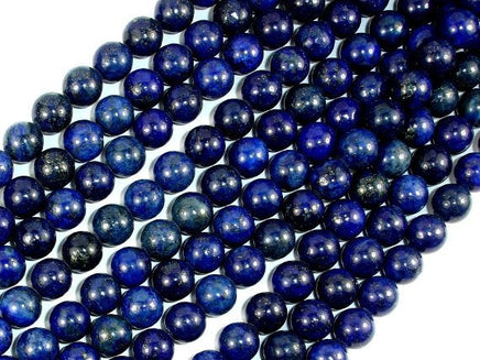 Lapis Lazuli Beads, Round, 8mm-RainbowBeads