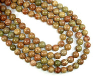 Saturn Jasper Bead, 10mm Round Beads-RainbowBeads