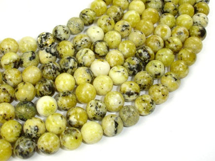 Yellow Turquoise Beads, 8 mm (8.5 mm) Round Beads-RainbowBeads