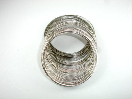 Memory Wire, Silver Tone, Bracelet Making 100 loops-RainbowBeads