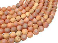 Druzy Agate Beads, Champagne Geode Beads, 10mm Round-RainbowBeads
