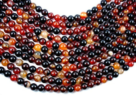 Sardonyx Agate Beads, 8mm Round Beads-RainbowBeads