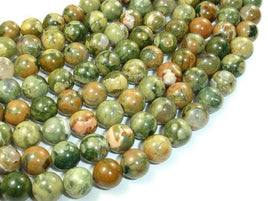 Rhyolite Beads, 8mm(8.5mm) Round Beads-RainbowBeads