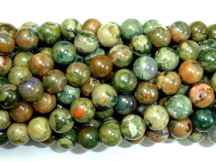 Rhyolite Beads, 8mm(8.5mm) Round Beads-RainbowBeads