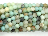 Matte Amazonite Beads, 6mm Round Beads-RainbowBeads