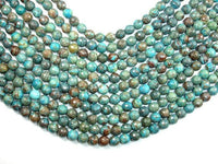 Blue Calsilica Jasper Beads, 8mm Faceted Round Beads-RainbowBeads