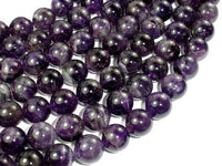 Amethyst, 12mm Round Beads-RainbowBeads