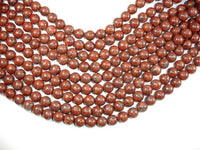 Red Sesame Jasper Beads, 10mm Round Beads-RainbowBeads