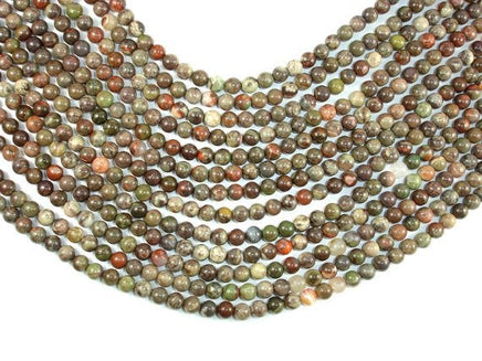 Rainforest Agate Beads, 6mm Round Beads-RainbowBeads