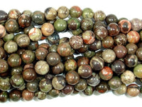 Rainforest Agate Beads, 8mm Round Beads-RainbowBeads