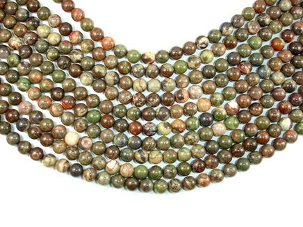 Rainforest Agate Beads, 8mm Round Beads-RainbowBeads