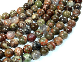 Rainforest Agate Beads, 10mm Round Beads-RainbowBeads