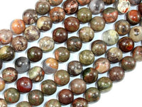 Rainforest Agate Beads, 10mm Round Beads-RainbowBeads