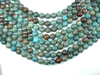 Blue Calsilica Jasper, 12mm Round Beads-RainbowBeads