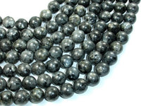 Black Labradorite Beads, 12mm Round Beads-RainbowBeads