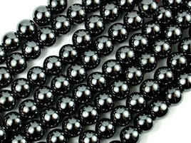 Hematite, 10mm Round Beads-RainbowBeads